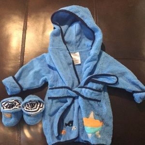 Bathrobe and booties